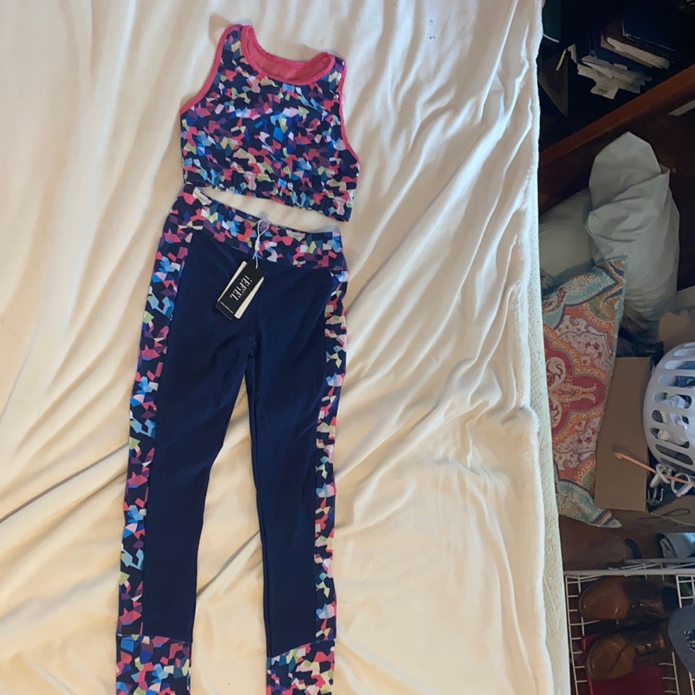 All different colors workout suit to peace
